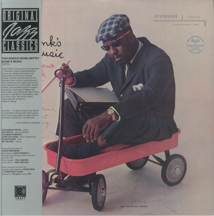 Monk's Music - 180 Gram Vinyl LP vinyl record cover