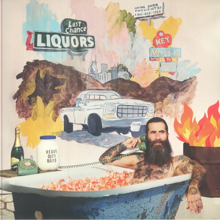 JP Harris Is A Trash Fire - Green Vinyl LP vinyl record cover