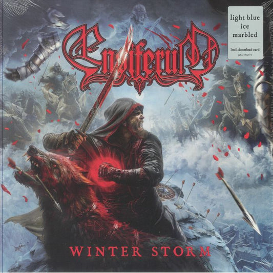 Winter Storm - Blue Marbled Vinyl LP vinyl record cover