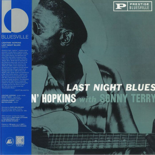 Last Night Blues - Vinyl LP vinyl record cover