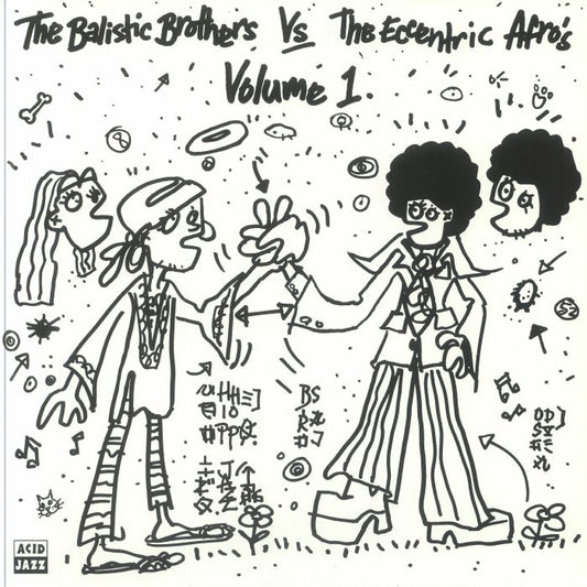 The Ballistic Brothers Vs The Eccentric Afros Volume 1 - Reissue Vinyl LP vinyl record cover