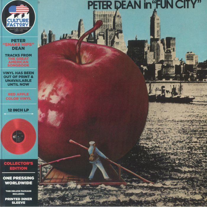 Peter Dean In Fun City - Limited Edition Translucent Red Vinyl LP vinyl record cover