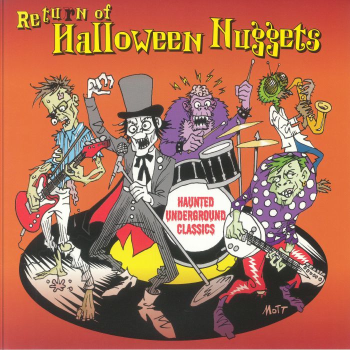 Return Of Halloween Nuggets - Orange & Black Splattered Vinyl LP vinyl record cover