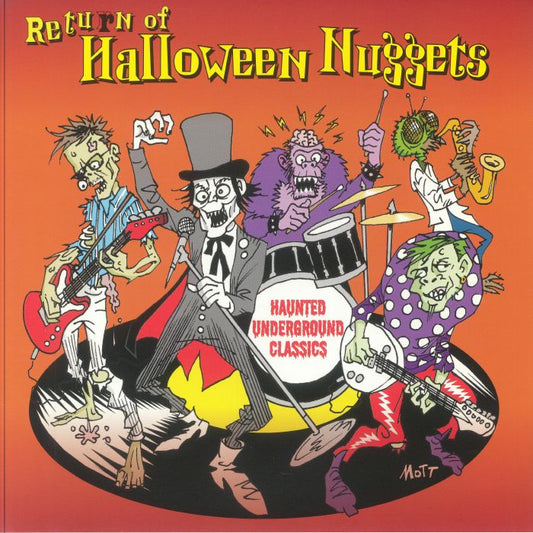 Return Of Halloween Nuggets - Orange & Black Splattered Vinyl LP vinyl record cover