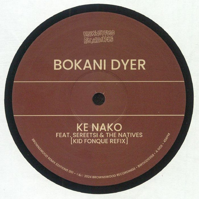 Brownswood Remix Editions 001 - Limited Edition Vinyl Single vinyl record cover