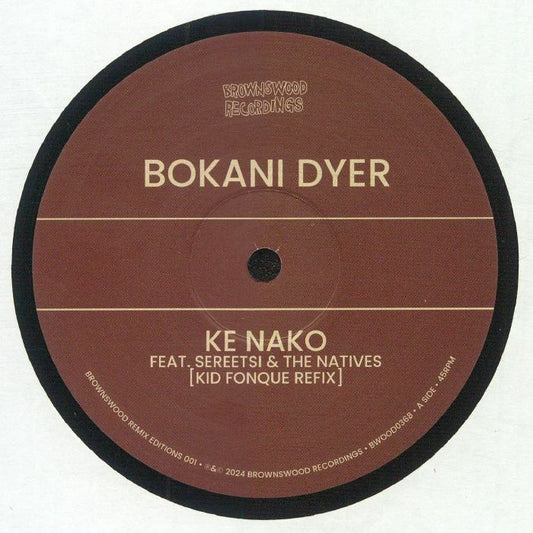Brownswood Remix Editions 001 - Limited Edition Vinyl Single vinyl record cover