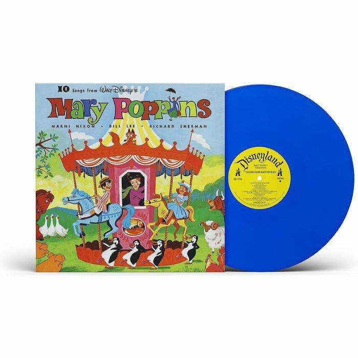 10 Songs From Walt Disney's Mary Poppins - Blue Vinyl LP vinyl record cover