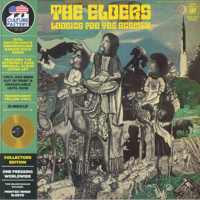 Looking For The Answer - Remastered Yellow Vinyl LP vinyl record cover