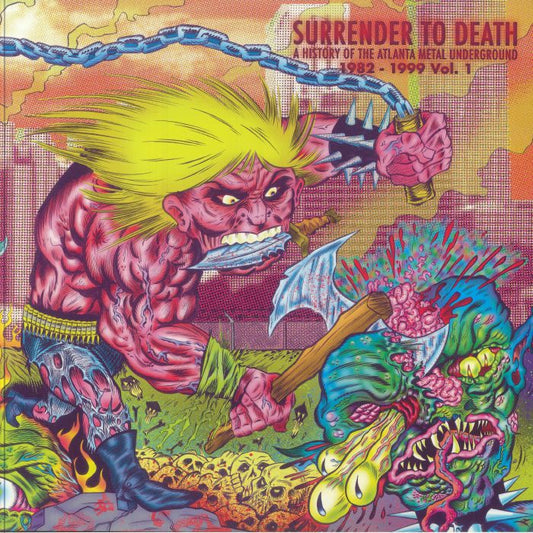 Surrender To Death: A History Of The Atlanta Metal Underground 1982-1999 Vol 1 - Green & Red Vinyl 2xLP vinyl record cover