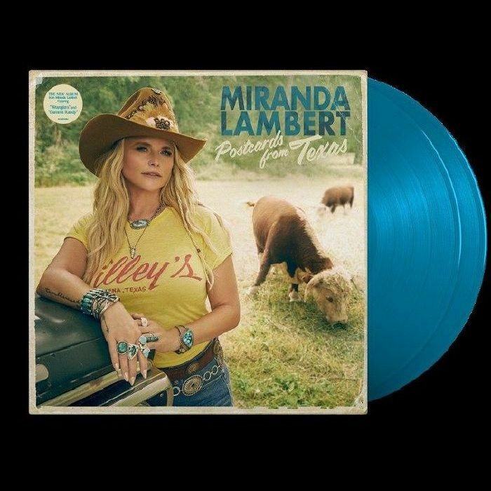 Postcards From Texas - Sea Blue Vinyl 2xLP vinyl record cover