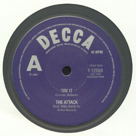 Try It - Limited Edition Clear Vinyl Single vinyl record cover