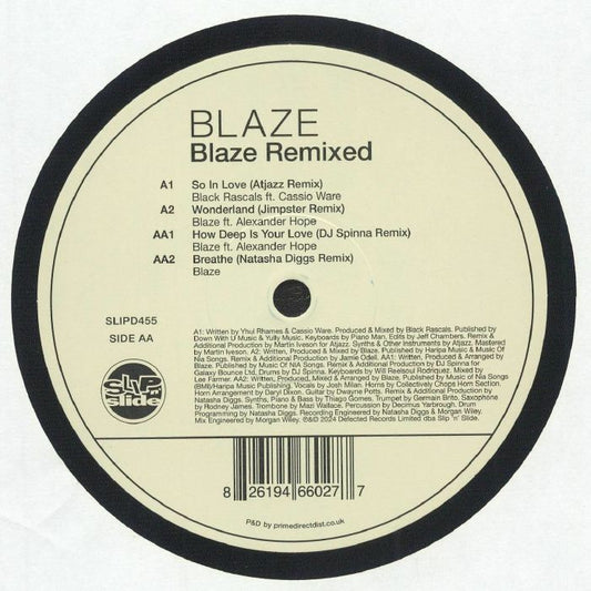 Blaze Remixed - Vinyl Single vinyl record cover