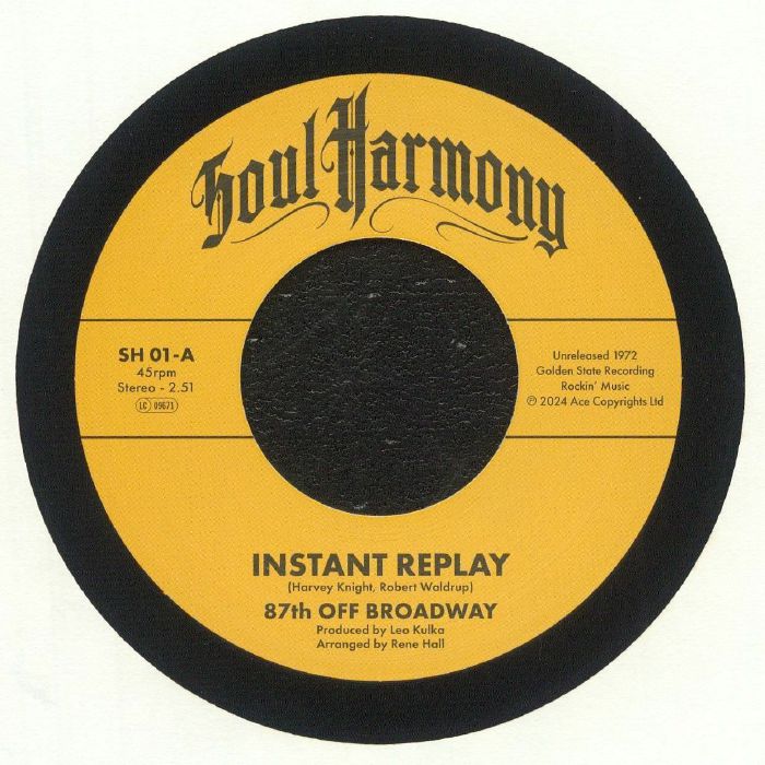 Instant Replay - Vinyl Single vinyl record cover