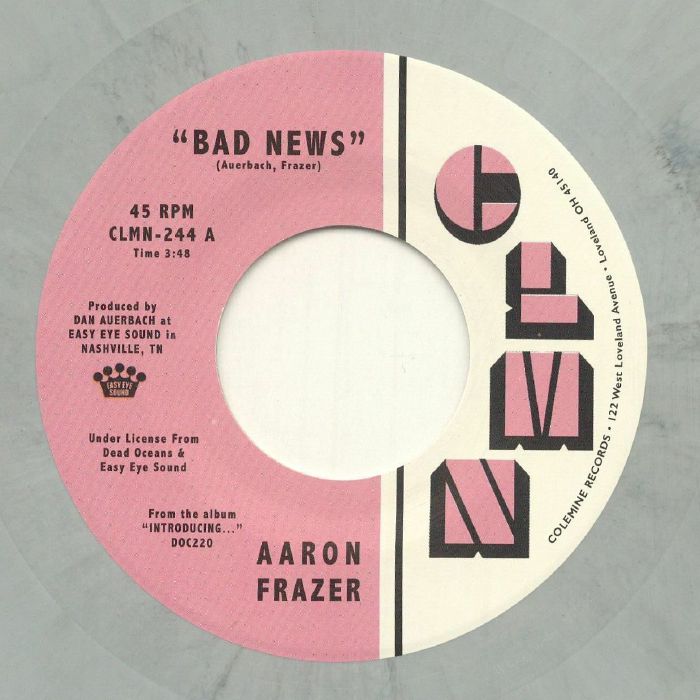 Bad News - Grey Marbled Vinyl Single vinyl record cover