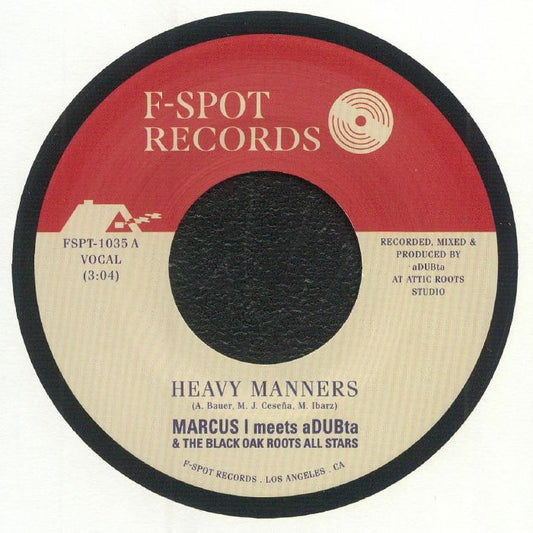 Heavy Manners - Vinyl Single vinyl record cover