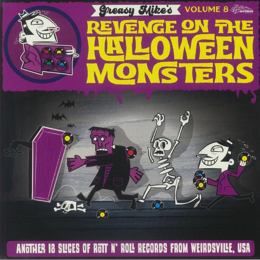 Greasy Mike's Volume 8: The Return Of The Halloween Monsters - Vinyl LP vinyl record cover