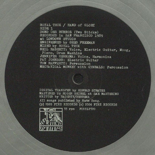 Hand Of Glory - Limited Edition Silver Vinyl LP vinyl record cover