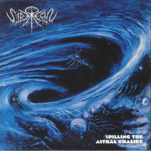 Spilling The Astral Chalice - Clear And Black Splatter Vinyl LP vinyl record cover