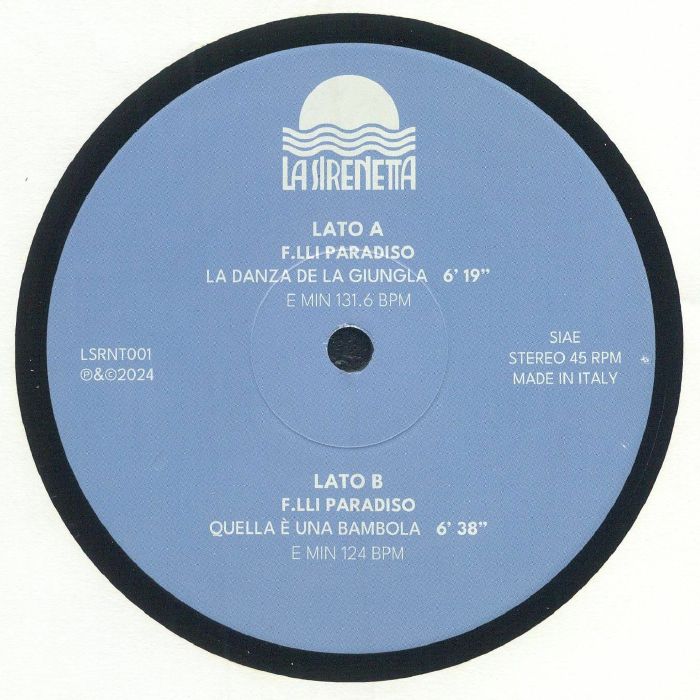 La Danza Della Giungla - Vinyl Single vinyl record cover