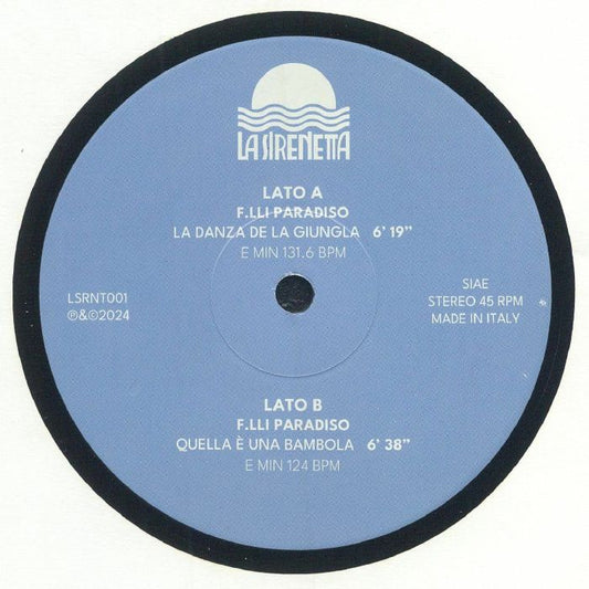 La Danza Della Giungla - Vinyl Single vinyl record cover
