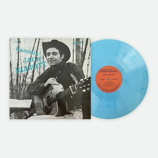 Ramblin Jack Elliott - Limited Edition Baby Blue Vinyl LP vinyl record cover