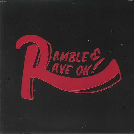 Ramble & Rave On! - Clear & Black Swirl Vinyl LP vinyl record cover