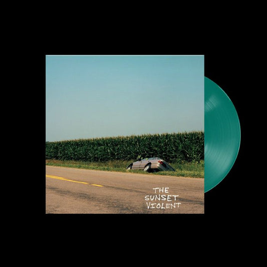 The Sunset Violent - End Of Year Edition Petrol Blue Vinyl LP vinyl record cover