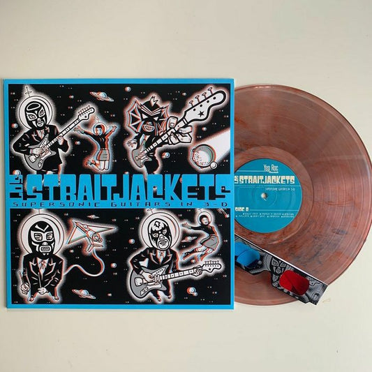 Supersonic Guitars In 3D - Red & Blue Vinyl LP vinyl record cover
