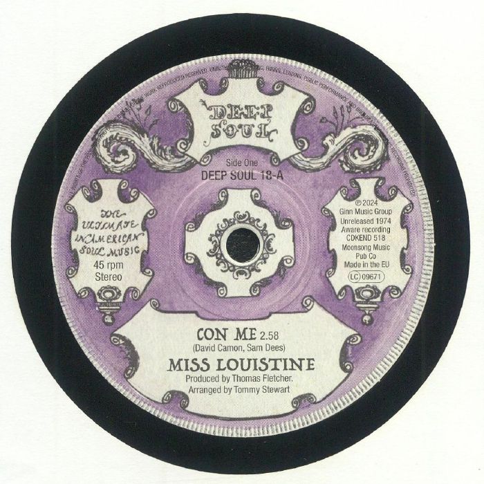 Con Me - Vinyl Single vinyl record cover