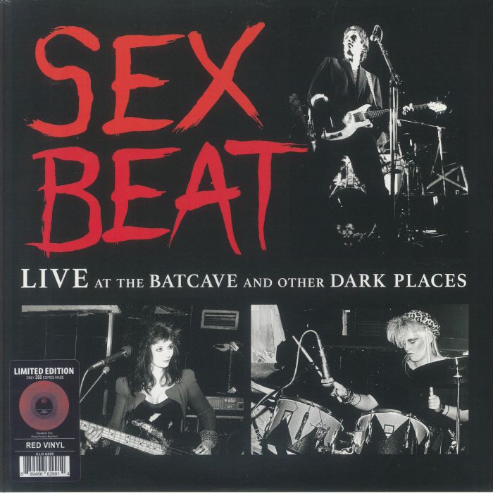 Live At The Batcave & Other Dark Places - Red Vinyl LP vinyl record cover