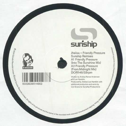 Friendly Pressure (Sunship remixes) - Vinyl EP vinyl record cover