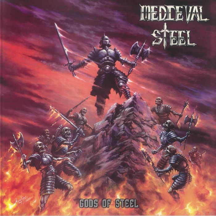 Gods Of Steel - Limited Red And Black Vinyl LP vinyl record cover