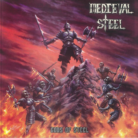 Gods Of Steel - Limited Red And Black Vinyl LP vinyl record cover