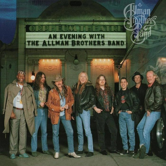 An Evening With The Allman Brothers Band: First Set - Limited Edition Red & Orange Swirl Vinyl 2xLP vinyl record cover