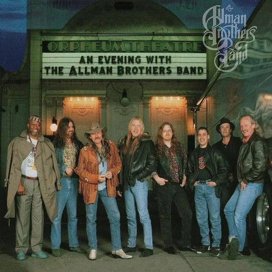 An Evening With The Allman Brothers Band: First Set - Limited Edition Red & Orange Swirl Vinyl 2xLP vinyl record cover