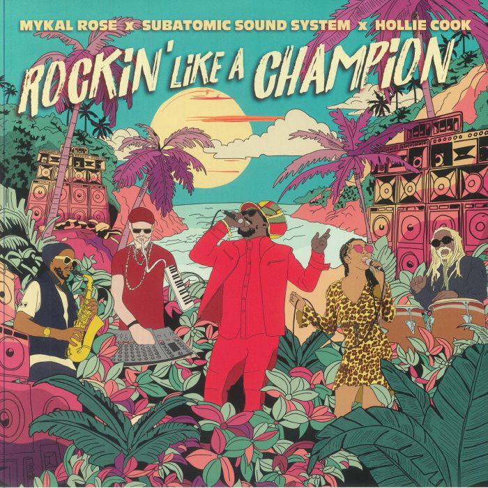 Rockin' Like A Champion - Green & Pink Smoke Vinyl LP vinyl record cover