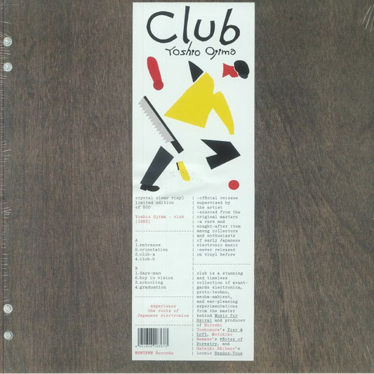 Club - Limited Edition Crystal Clear Vinyl LP vinyl record cover