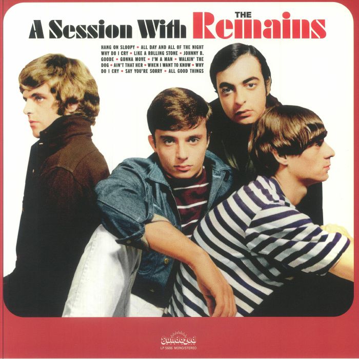 A Session With The Remains - Reissue Transparent Red Vinyl LP vinyl record cover