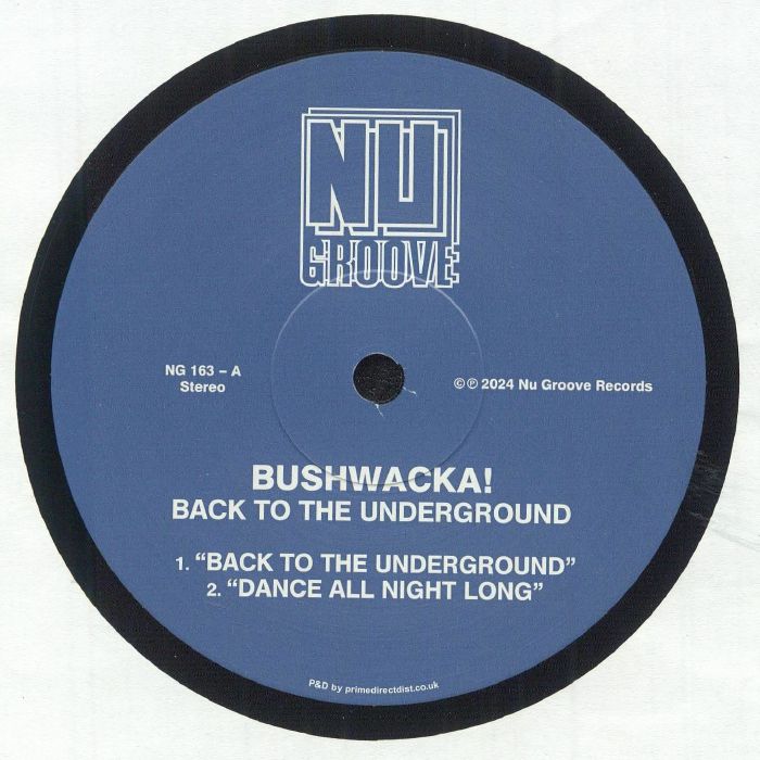 Back To The Underground - Vinyl EP vinyl record cover