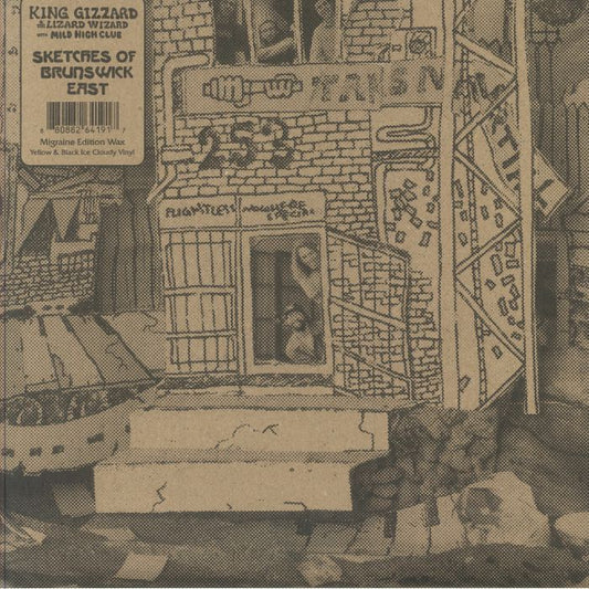 Sketches Of Brunswick East - Limited Edition Migraine Vinyl LP vinyl record cover