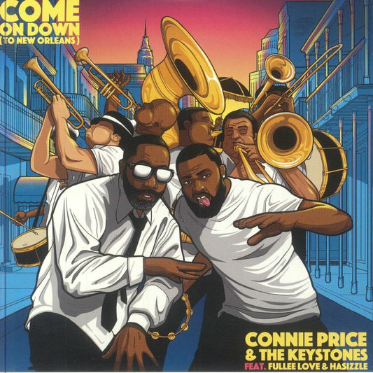 Come On Down (To New Orleans) - Yellow Splattered Vinyl Single vinyl record cover