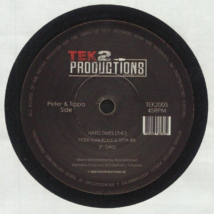 Hard Times - Vinyl Single vinyl record cover