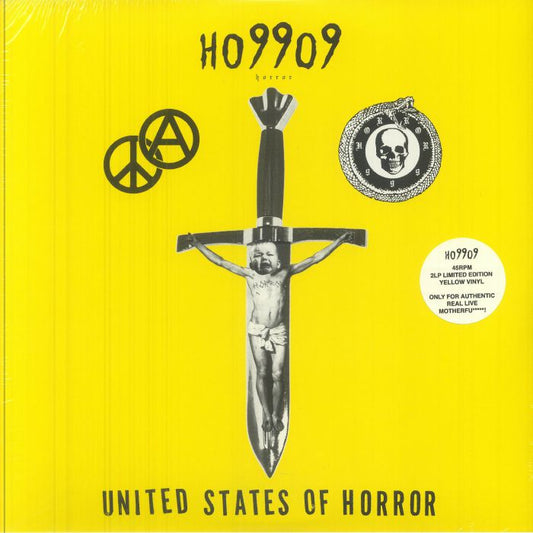 United States Of Horror - Yellow Vinyl 2xLP vinyl record cover