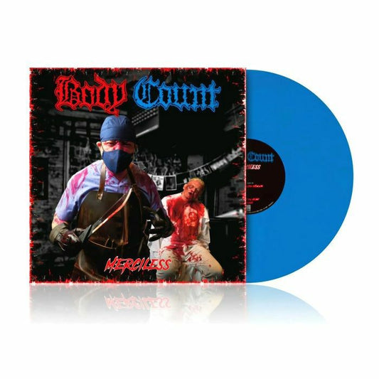 Merciless - Cold-Blooded Blue Vinyl LP vinyl record cover