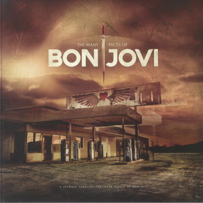 The Many Faces Of Bon Jovi - Brown 2xLP vinyl record cover
