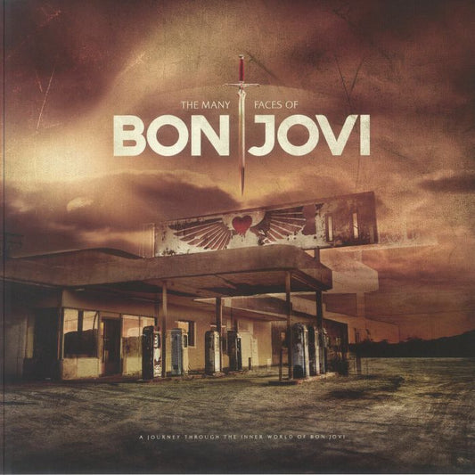 The Many Faces Of Bon Jovi - Brown 2xLP vinyl record cover