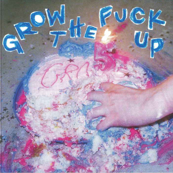 Grow The Fuck Up - Blue & White Twister Vinyl LP vinyl record cover