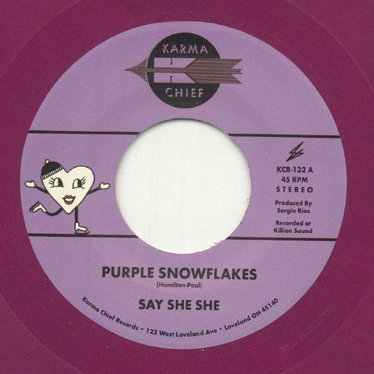 Purple Snowflakes - Limited Edition Purple Vinyl Single vinyl record cover