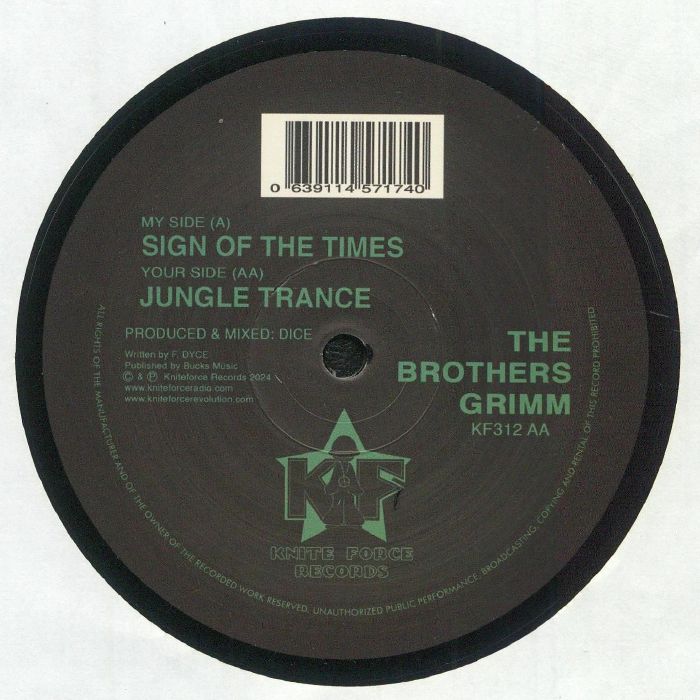 Sign Of The Times / Jungle Trance - Vinyl EP vinyl record cover