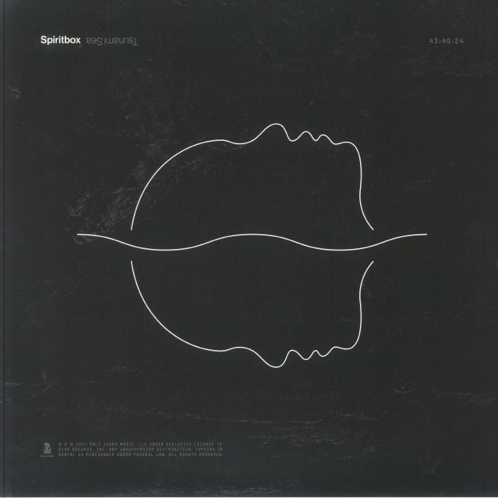 Tsunami Sea - Black, White & Grey Split Vinyl LP vinyl record cover
